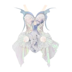 the call of the sea monster mermaid lace up polarized bra halter island vacation dress christmas