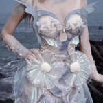 the call of the sea monster mermaid lace up polarized bra halter island vacation dress christmas