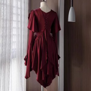 retro medieval gothic style european women