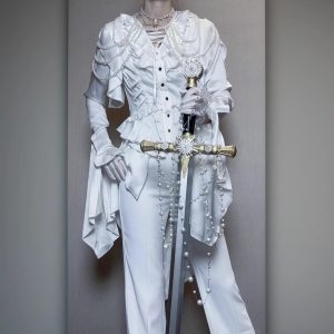 retro medieval gothic style european women