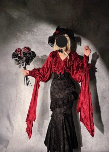 lolita fishtail gothic dark retro for christmas or new year