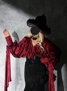 lolita fishtail gothic dark retro for christmas or new year