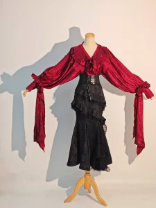 lolita fishtail gothic dark retro for christmas or new year