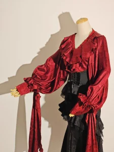 lolita fishtail gothic dark retro for christmas or new year