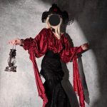 lolita fishtail gothic dark retro for christmas or new year