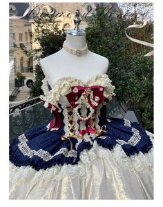 snow white christmas fairy tale atmosphere long dress