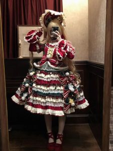 christmas eve lolita trinkets design festive atmosphere bow lolita suit for women