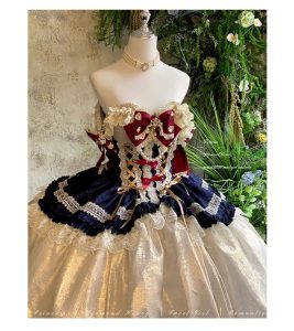snow white christmas fairy tale atmosphere long dress