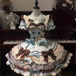 cute and sweet lolita dress with thin and delicate bear cookies