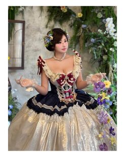 snow white christmas fairy tale atmosphere long dress
